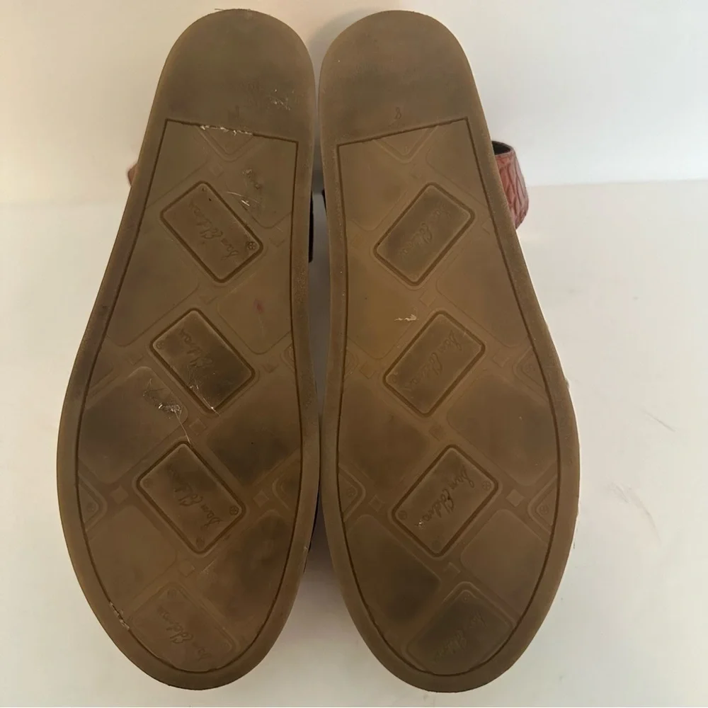 Sam Edelman Wood Platform Clog Sandel Brown Leather Size 8